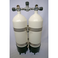 Double pack 10 liters 232bar 171mm compressed air with...