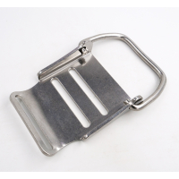 Stainless steel buckle for bottle tensioning strap