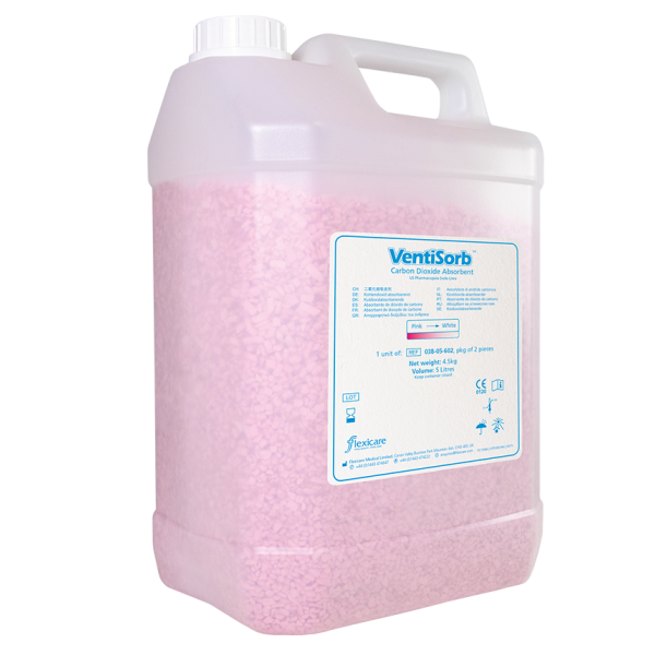 VentiSorb Sofnolime SodaSorb soda lime granulate in an economy pack 6 canisters 5 litres a 4.5kg