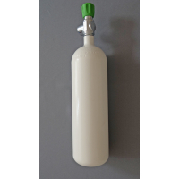 Tauchflasche 2 Liter 232bar komplett mit Ventil weiß
