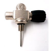 Diving cylinder valve compressed air expandable 300bar left bridge valve M18x1,5